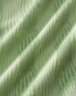 Green O-Ring Textured One-Piece Swimsuit