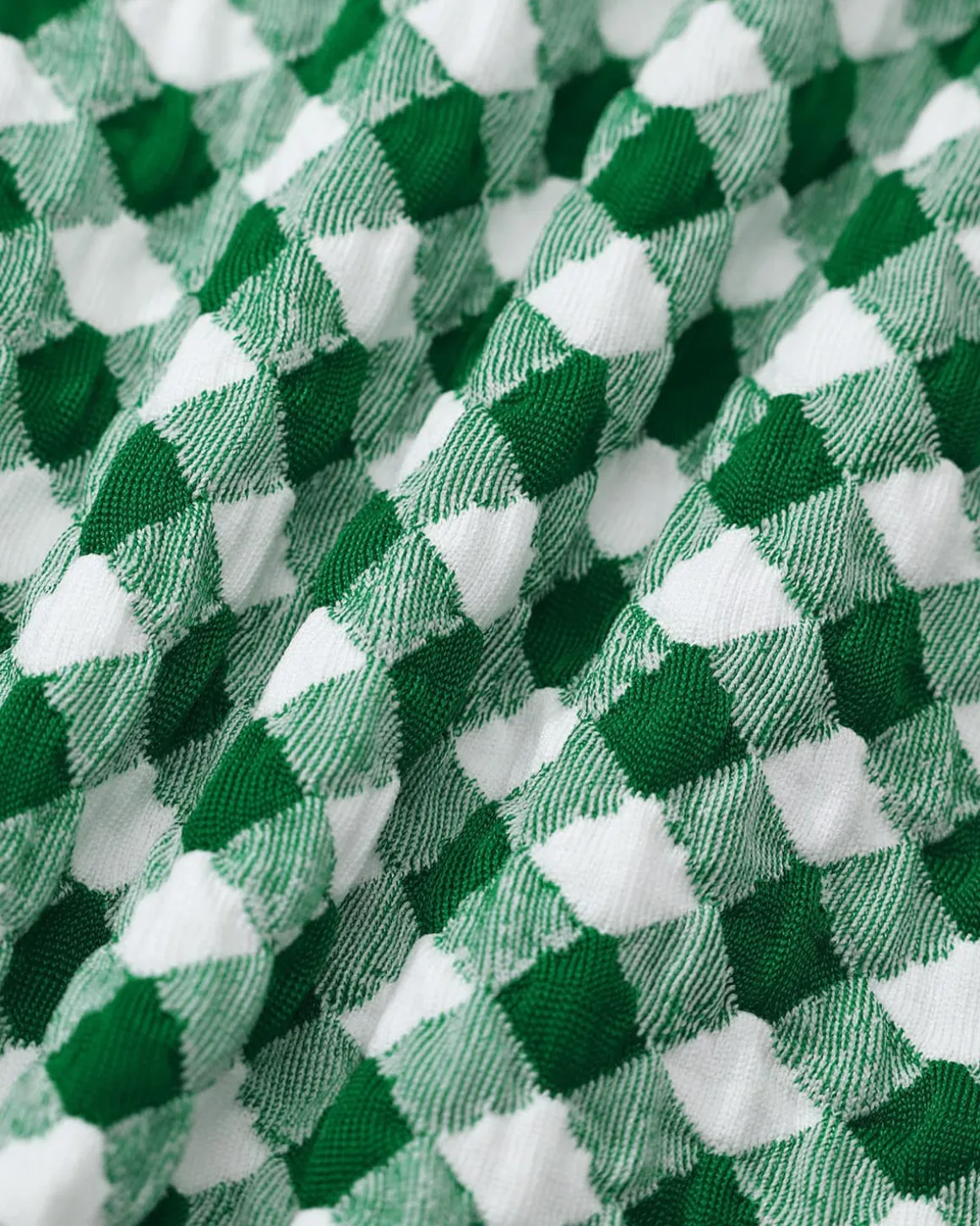Green Plaid O-Ring Bikini Set
