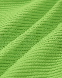 Green Ruffle Textured Bikini Set