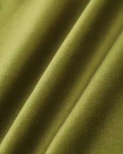 Green Square Neck Button Sleeveless Midi Dress