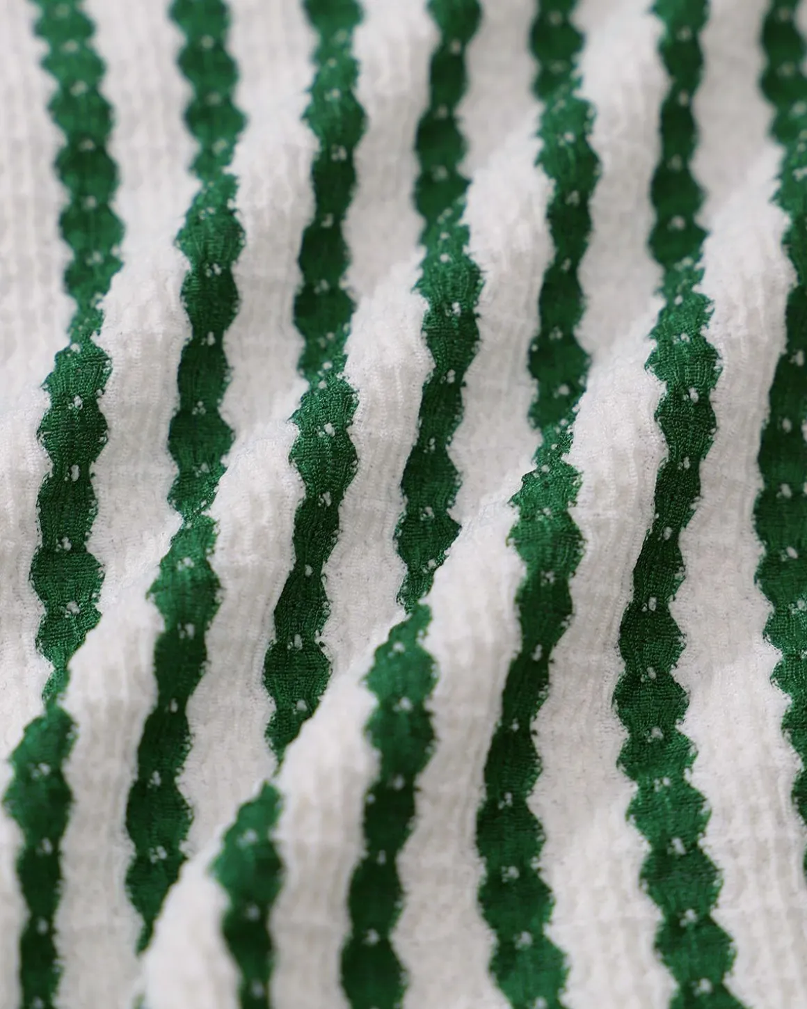 Green Striped Underwire Bikini Set