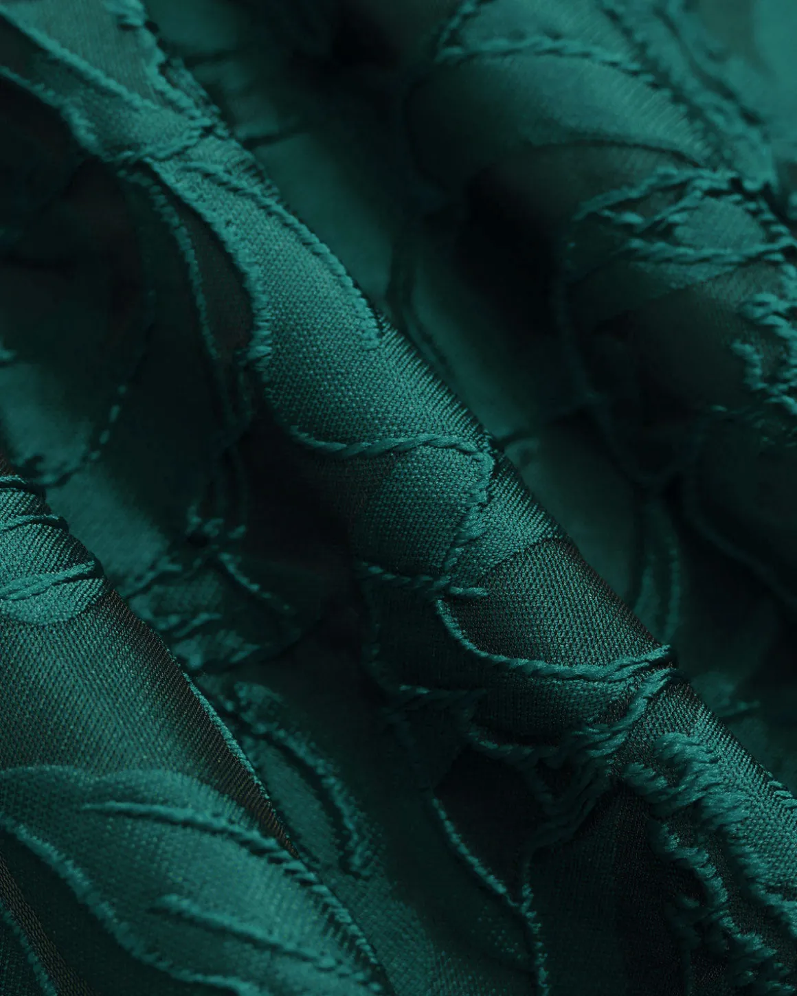 Green Sweetheart Neck Jacquard Midi Dress