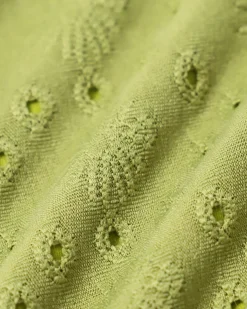 Green Textured Drawstring Bikini Bottoms
