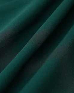 Green Tie Neck See-Through Mini Dress