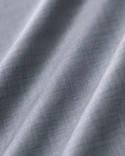 Grey Elastic Straight Waist Pants