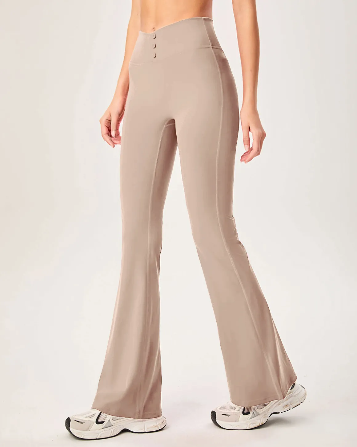 Khaki High Waisted Sleek Leggings