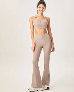 Khaki High Waisted Sleek Leggings