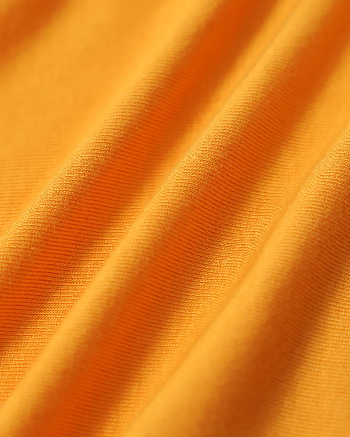 Orange Ruched Knitted Slip Midi Dress