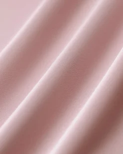 Pink Boat Neck Satin Mini Dress