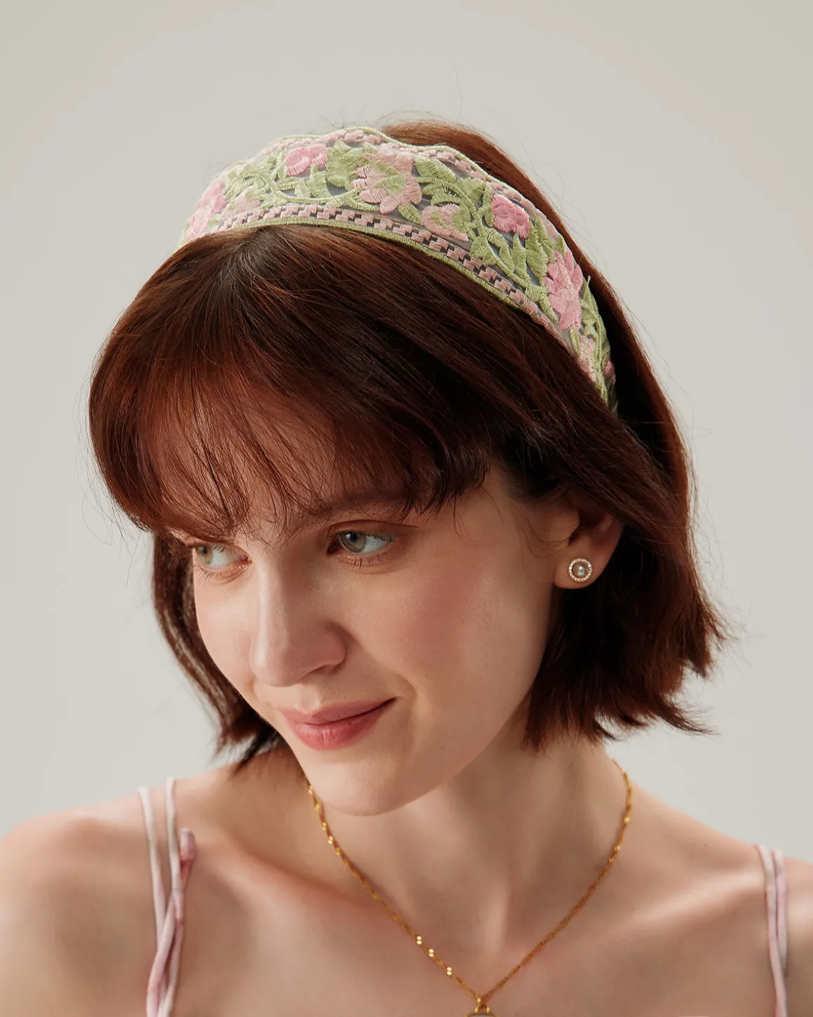 Pink Floral Headband