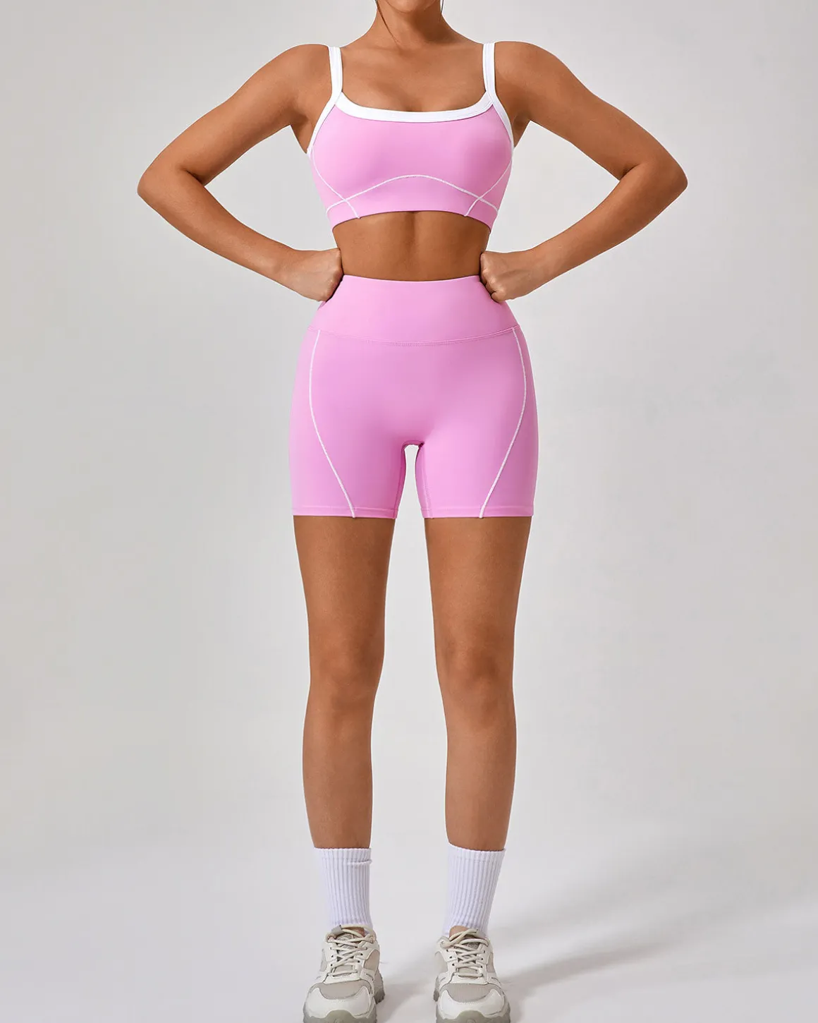 Pink High Stretch Yoga Pants