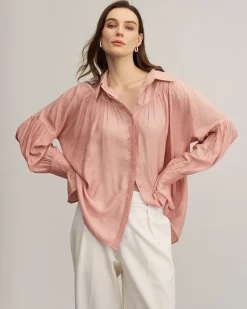 Pink Oversized Button Shirt