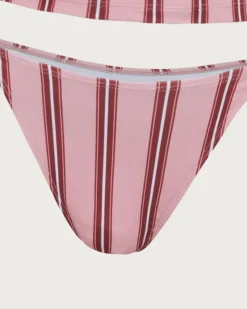 Pink Striped Tankini Swimsuit