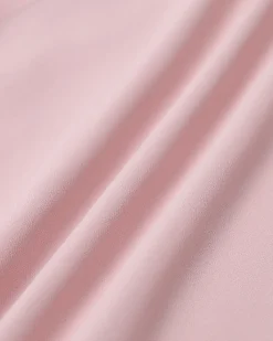 Pink Sweetheart Neck Chiffon Maxi Dress