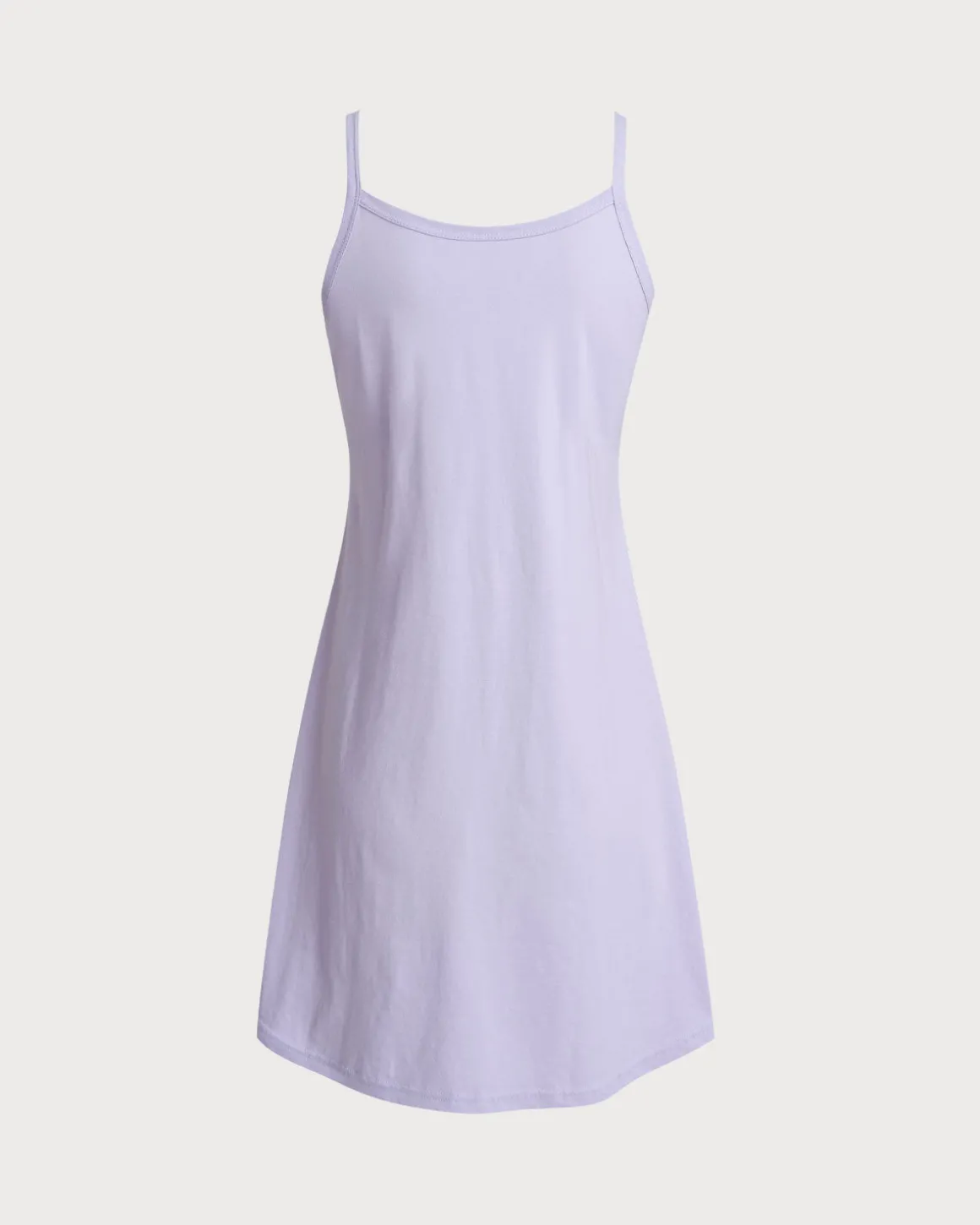 Purple A-Line Slip Mini Dress