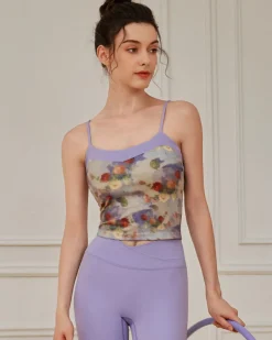 Purple Floral Camis - Medium Support