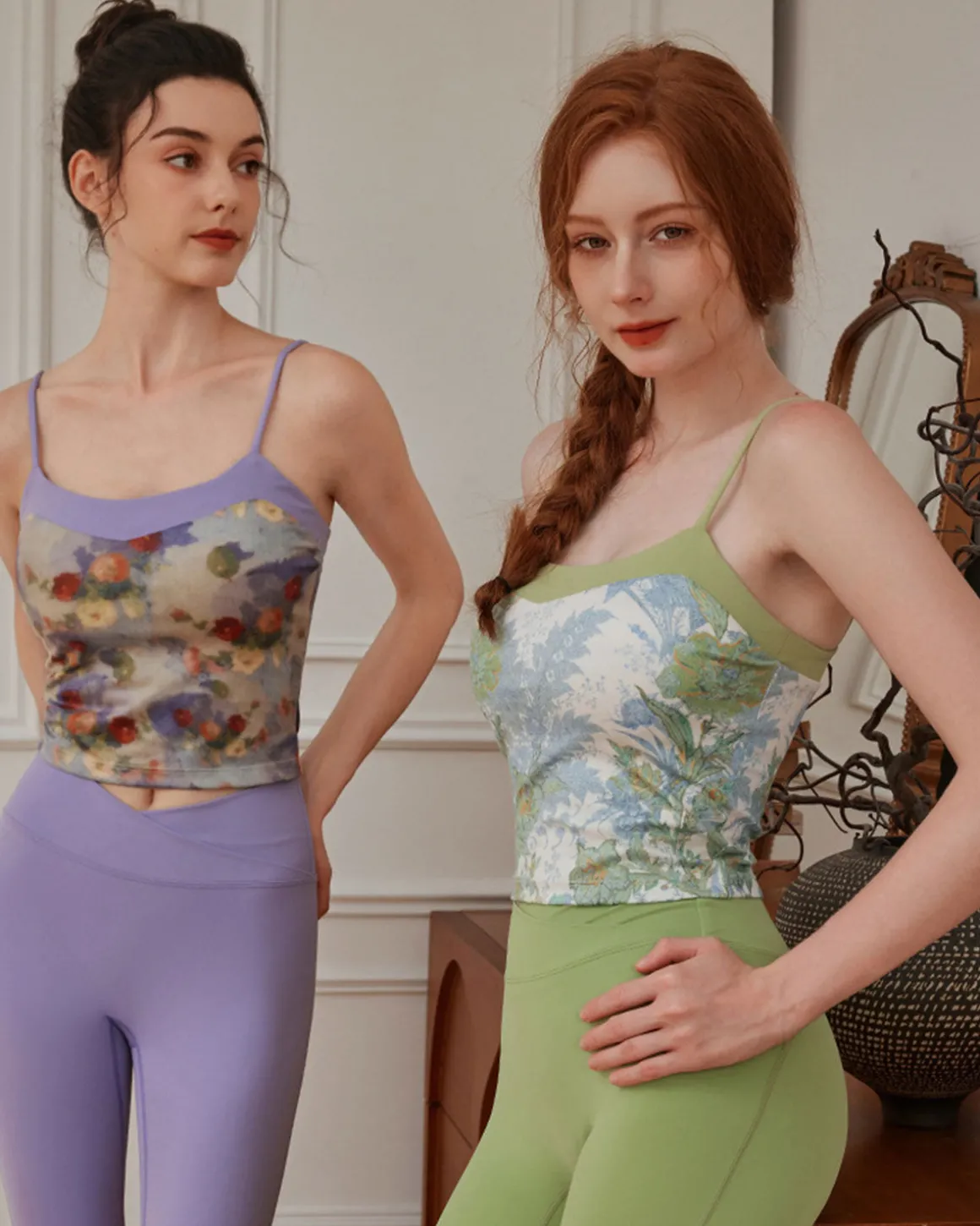 Purple Floral Camis - Medium Support