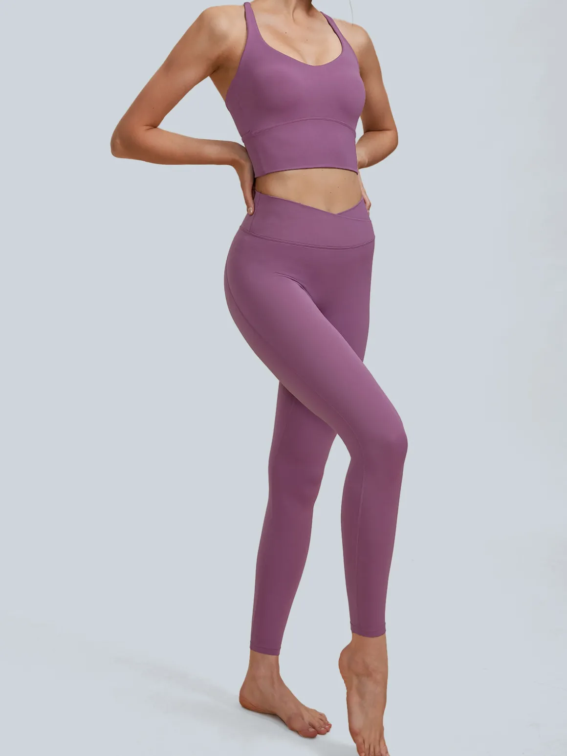 Purple High Waisted Leggings