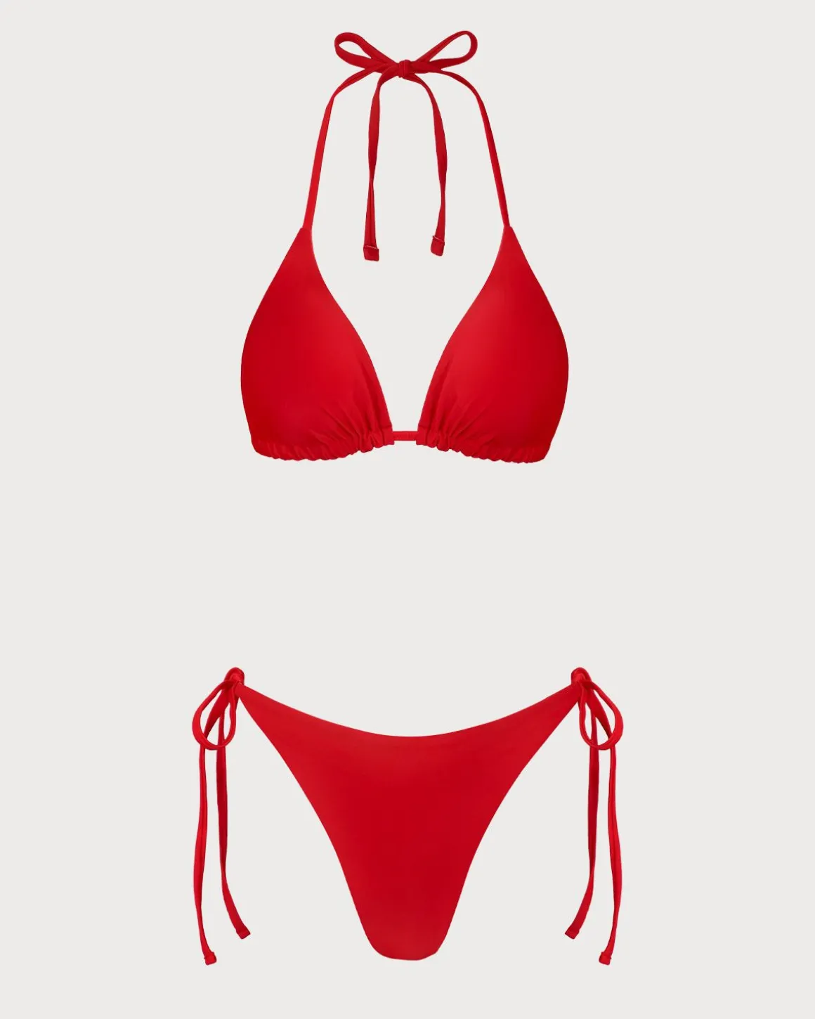 Red Floral Reversible Bikini Set