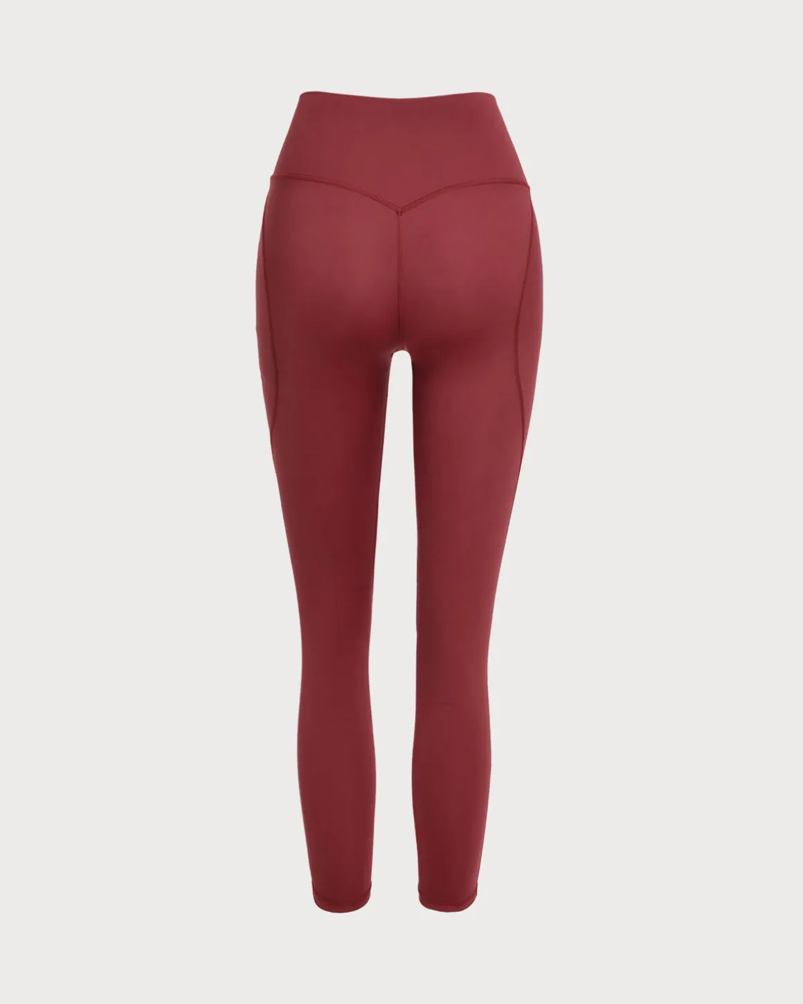 Red High Stretch Yoga Leggings