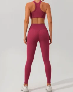 Red I-back Yoga Tank Top