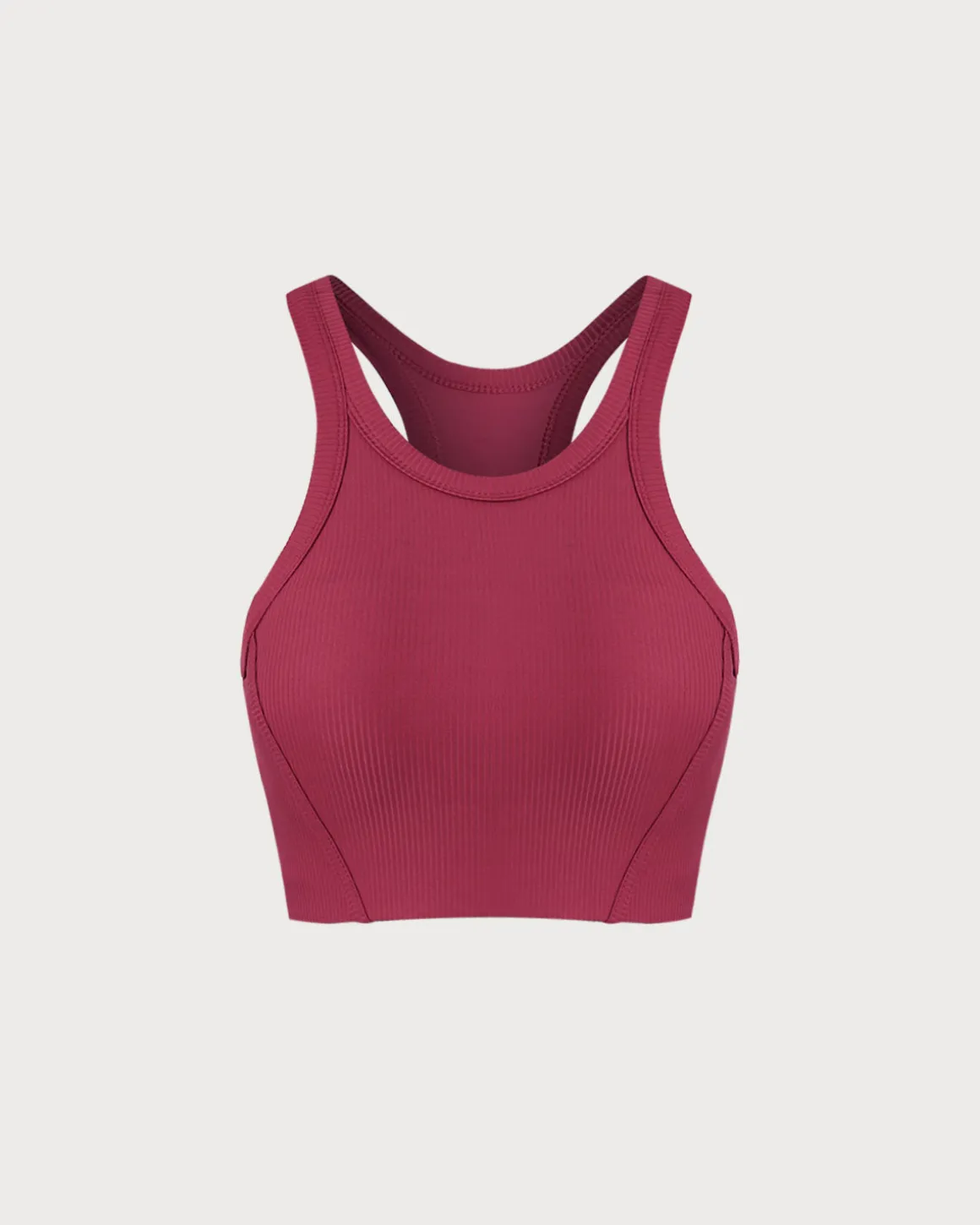 Red I-back Yoga Tank Top