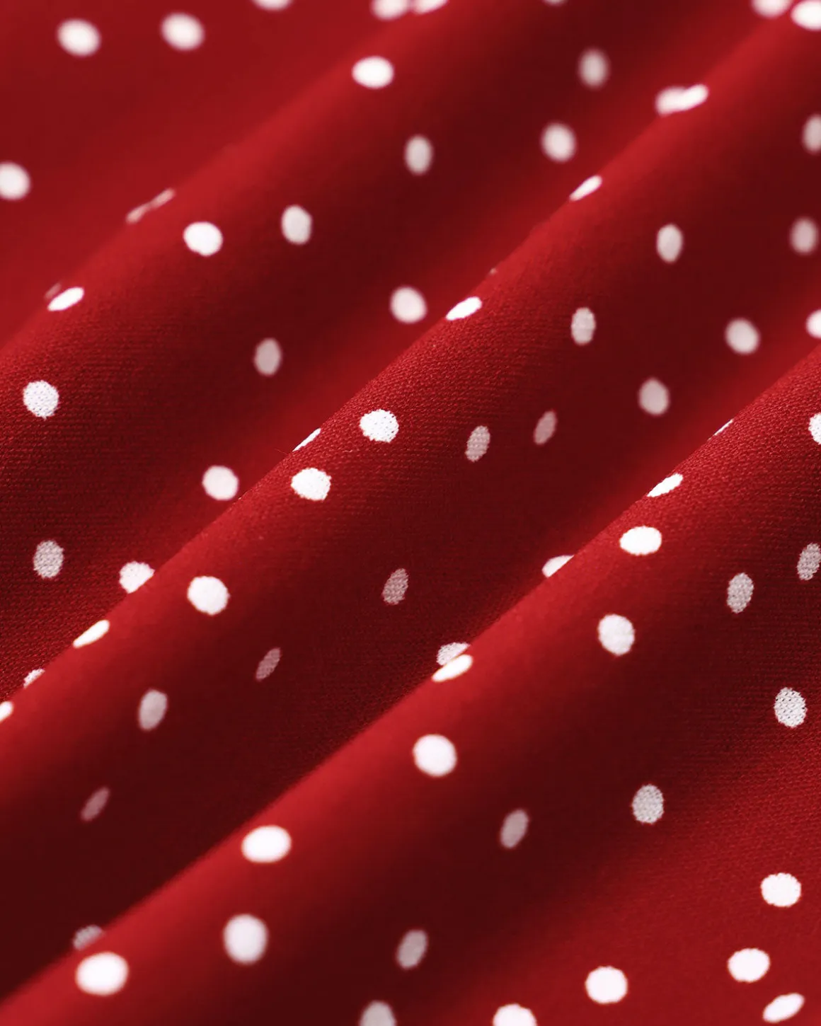 Red Polka Dot Square Neck Mini Dress