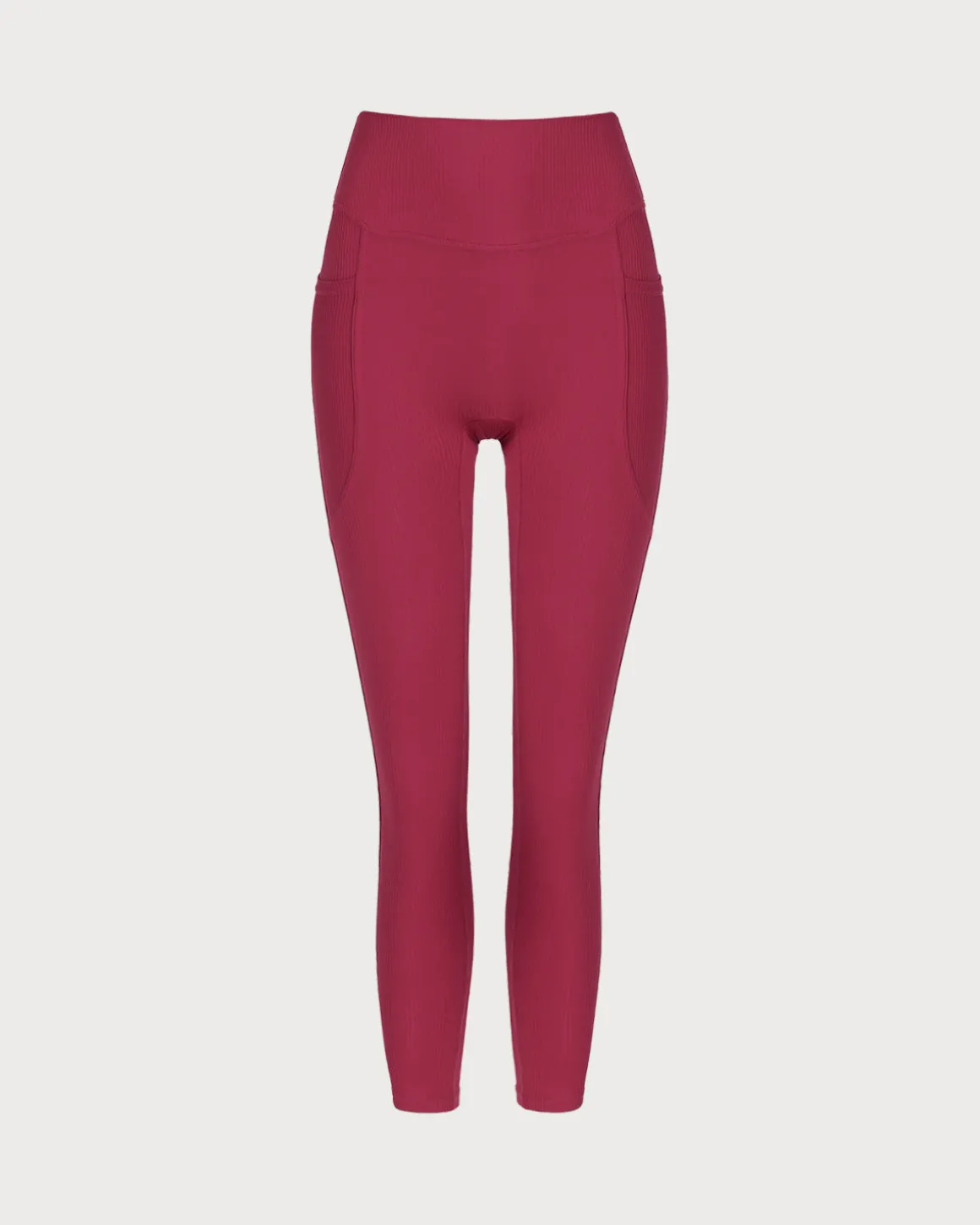 Red Quick-drying High Waisted Yoga Leggings
