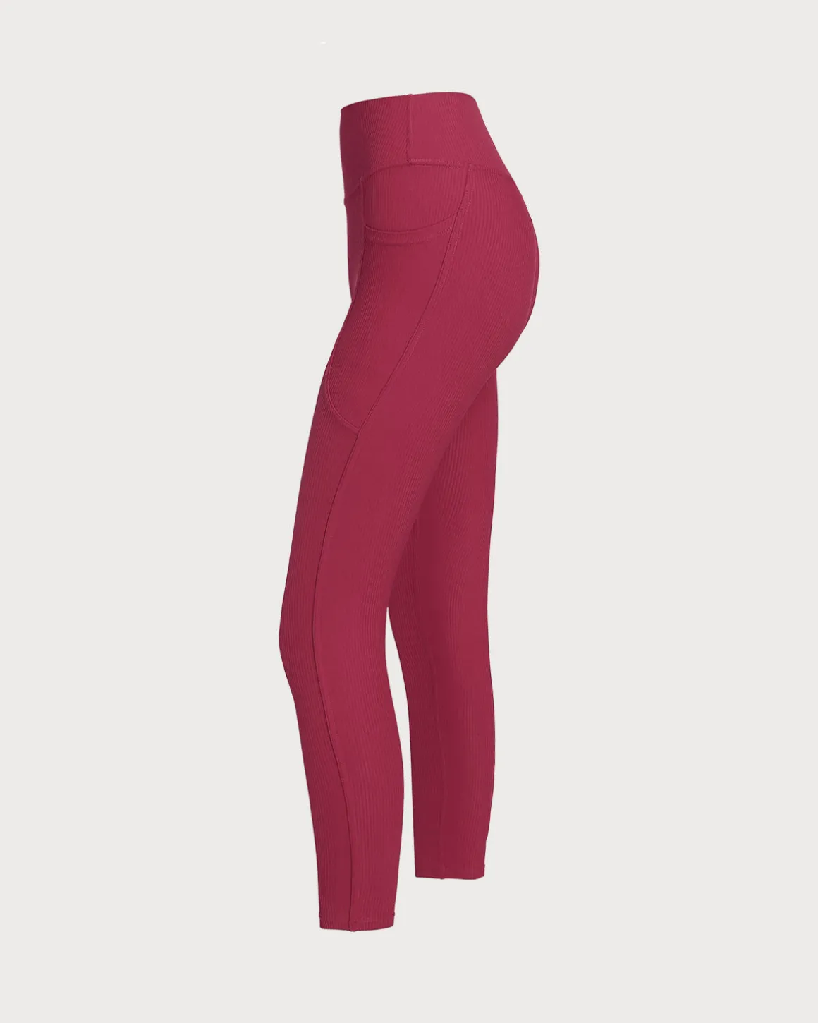Red Quick-drying High Waisted Yoga Leggings