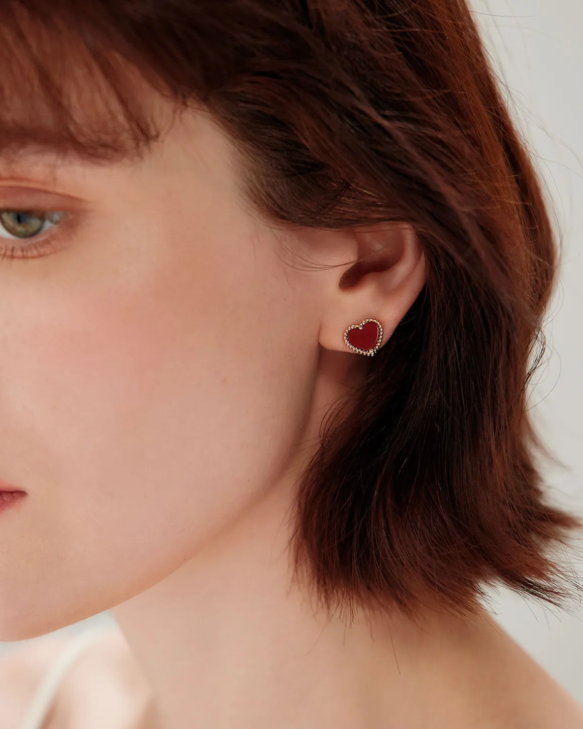 Red Shell Earrings