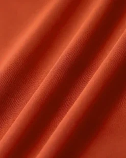 Red Square Neck Button Vest