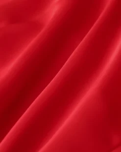Red Sweetheart Neck Ruffle Tank Top