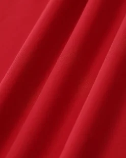 Red Sweetheart Neck Slip Mini Dress