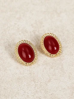 Retro Oval Earrings