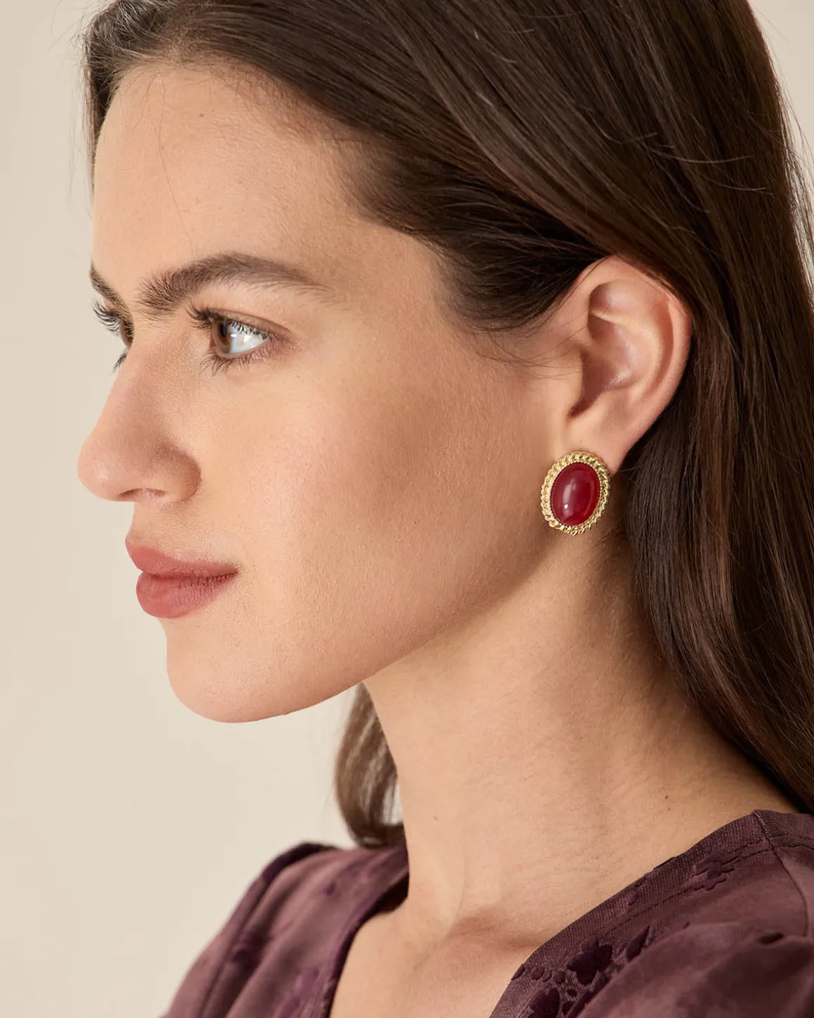 Retro Oval Earrings