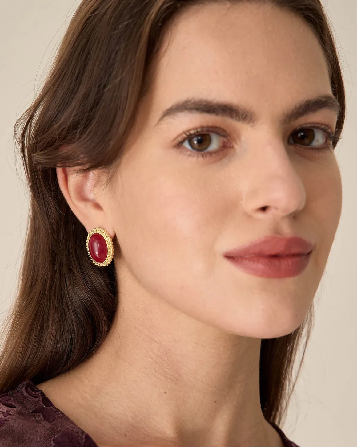 Retro Oval Earrings