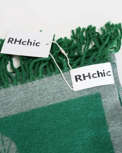 RHchic-The Floral Jacquard Wool Throw Blanket