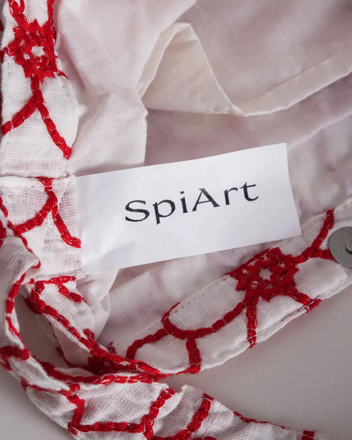 SpiArt The Floral Embroidery Cotton Shoulder Bag