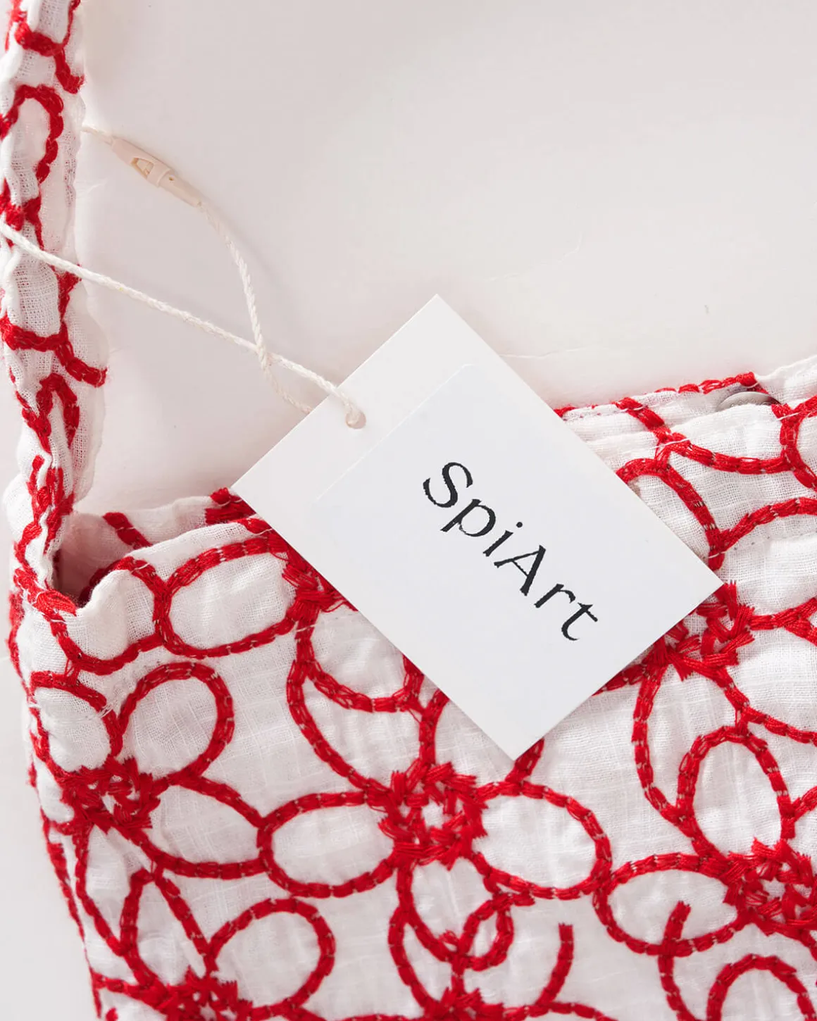 SpiArt The Floral Embroidery Cotton Shoulder Bag