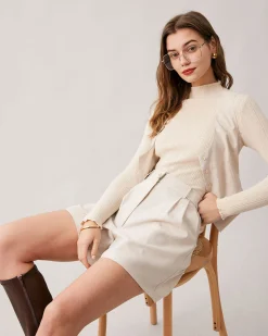 The Apricot High Waisted Wide Leg Shorts