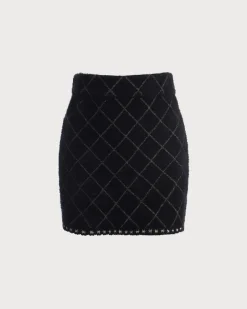 The Argyle Cardigan And Mini Skirt Set