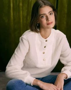 The Beige Teddy Patchwork Sweatshirt