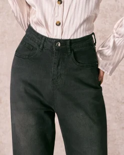 The Black High Waisted Wide Leg Jeans