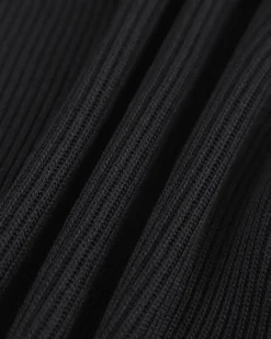 The Black Square Neck Short Sleeve Knit Top