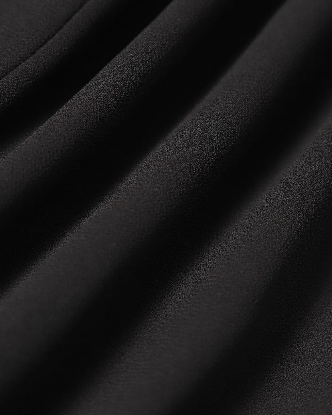 The Black Stand Collar Sheer Slit Mini Dress