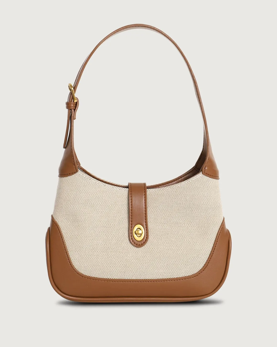 The Color Block Twist Lock Hobo Bag