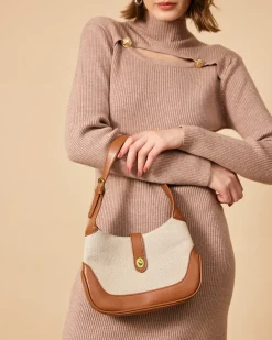 The Color Block Twist Lock Hobo Bag
