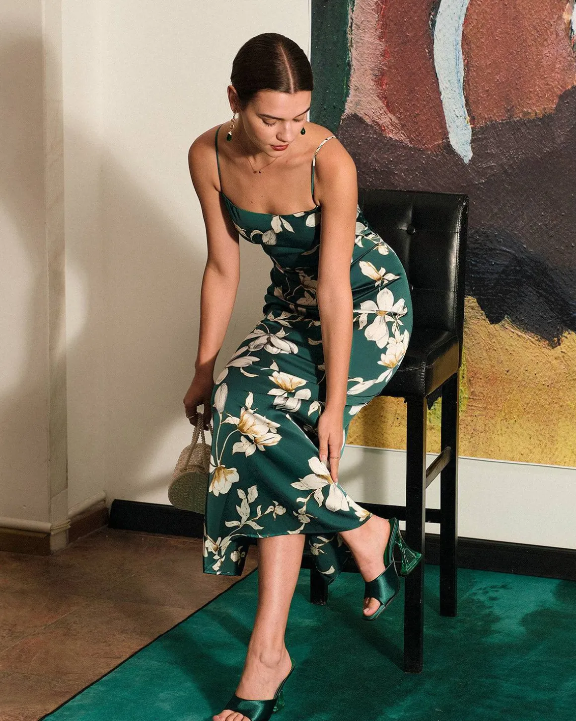 The Floral Slit Maxi Dress