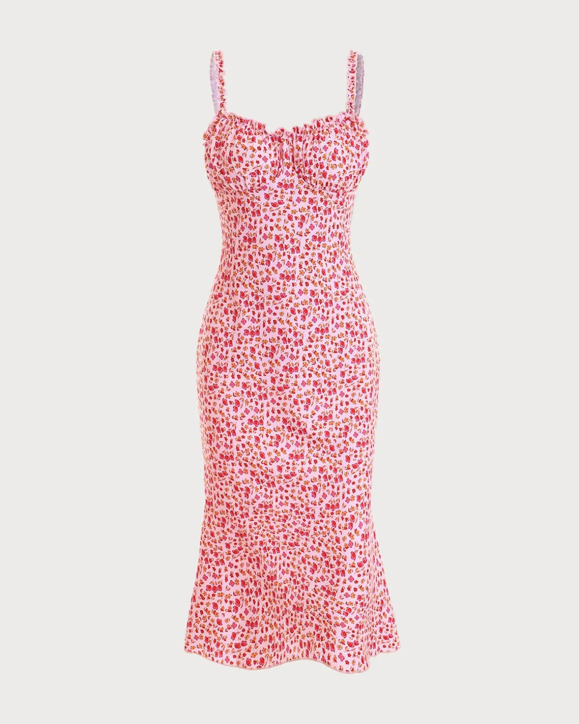 The Frill Trim Floral Cami Dress
