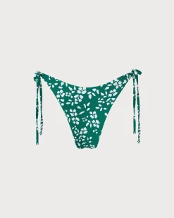 The Green Reversible Floral Tie Bikini Bottom